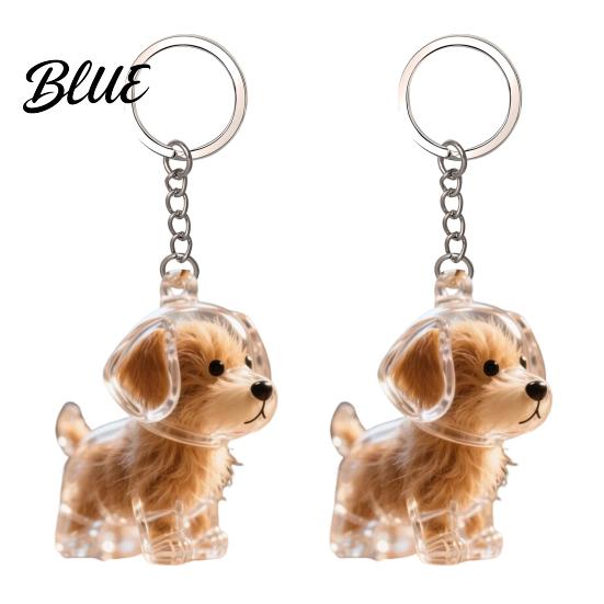 High-quality Pet Memorial Keychain Dog Hair Storage Bottle Transparent Waterproof