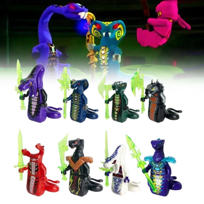 Snake Ninjago Building Blocks With Weapon Educational Model Kids Birthday Gifts