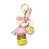 Cute Macaron Cake Pendant Car Key Ring Keychain Alloy Holder Bag Purse Accessory