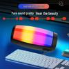 Compact Bluetooth Speaker: High-Quality Sound, Colorful Design, Long Battery Life - Perfect for Outdoor and Home Use