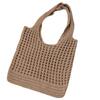 Vintage Handmade Knit Woven Tote Bag - Versatile Women's Handbag