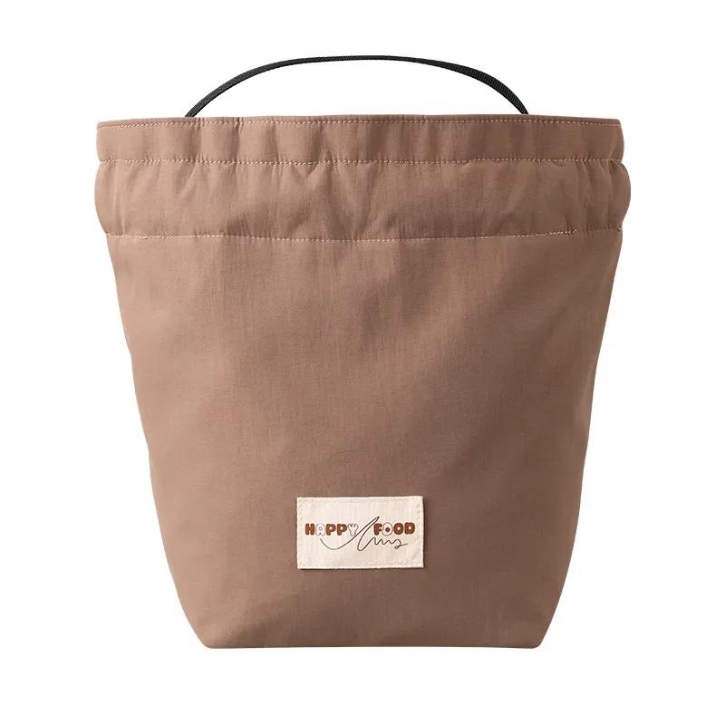 Large Capacity Lunch Box Bag Waterproof Insulated Bag Portable Thickened Handbag for Students And Office Workers