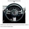 For Mazda MX-5 MX5 2006-2015 Mazda RX-8 RX8-2011 CX-7 CX7 2007-2009 Braid Car Steering Wheel Cover Leather Suede Car Interior