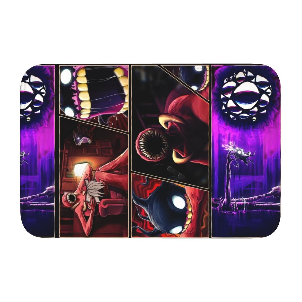 Custom ur,Doors Ambush Horror Game  Doormat Anti-Slip Entrance Kitchen Bathroom Floor Door Mats  Garage Rug Carpet Footpad
