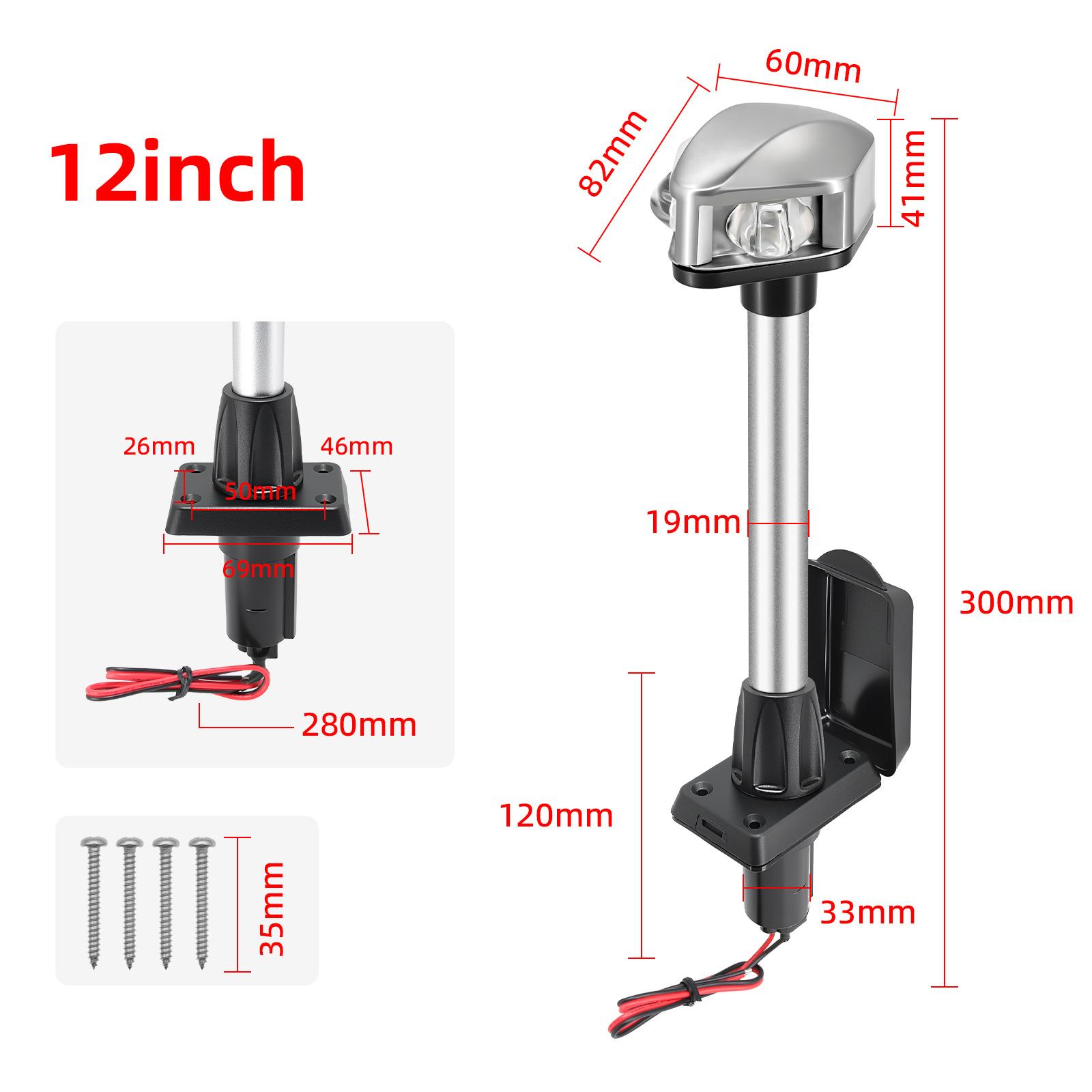 LED Boat Navigation Light For Yacht Marine Anchor Light Sailing Signal Lamp Navigation Lamp Waterproof Boat Accessories 12V 24V Style B