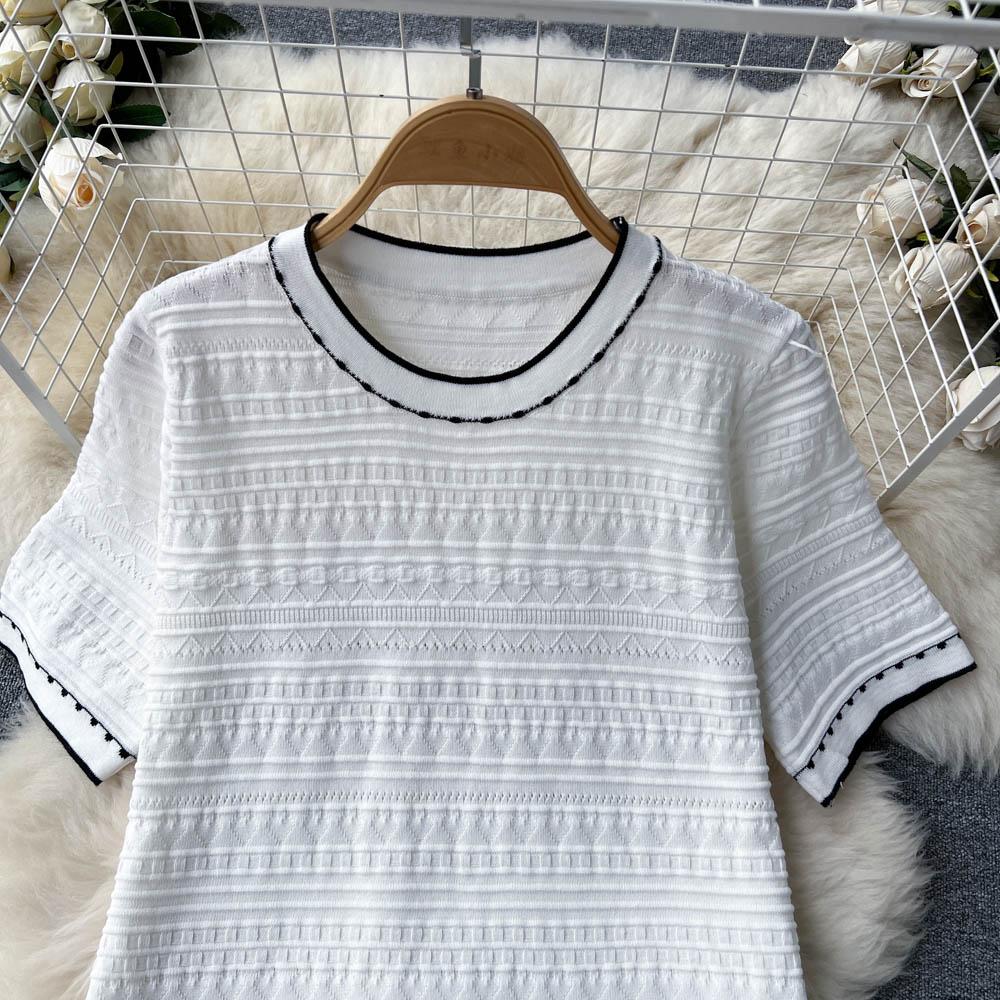 Autumn And Winter Small Fragrant Wind Knitted Dress Weight Work Beaded Single-Breasted Shawl Jacket Two-Piece Set