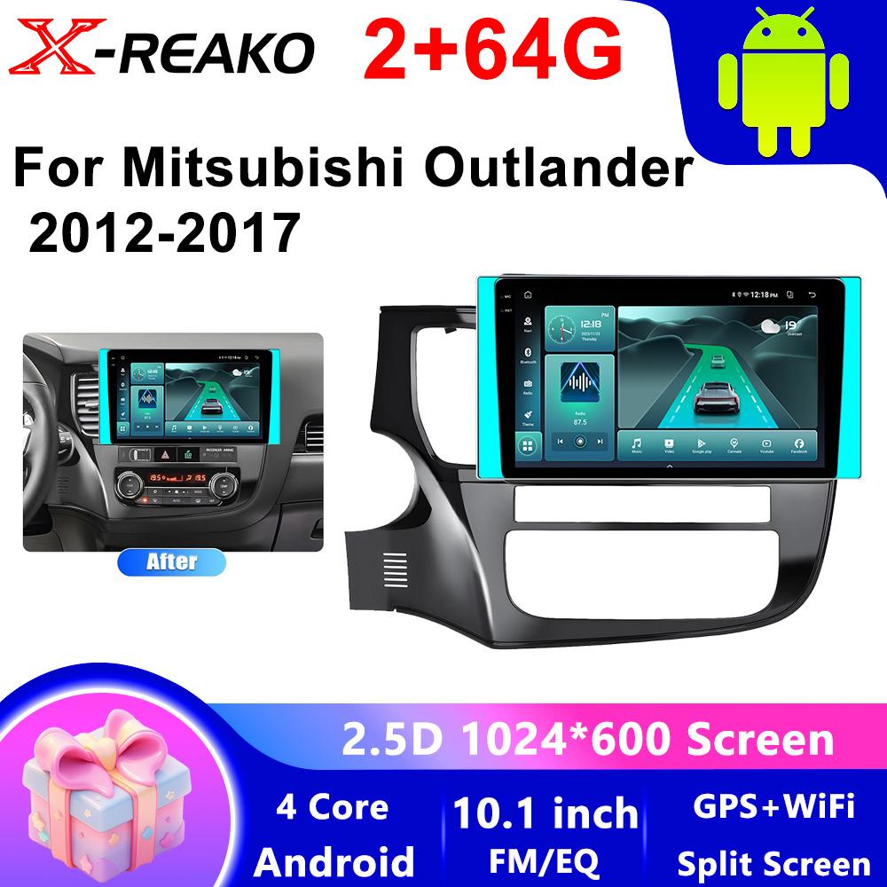 4G+WIFI Autoradio für Mitsubishi Outlander 3 2012-2017 2018 Stereo Multimedia Player Android 12 GPS-Navigation Head Unit Carplay