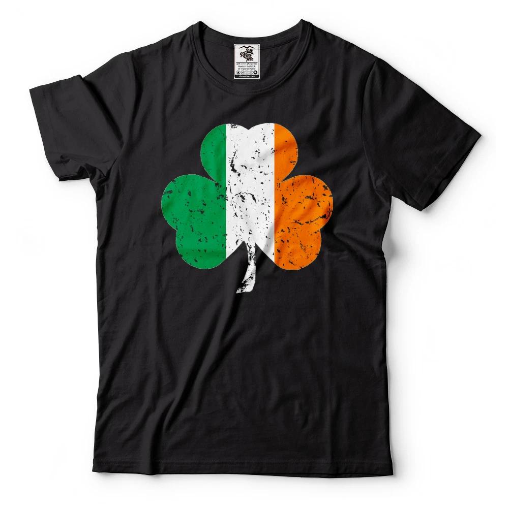 St Patricks Day T-shirt Distress Clover Irish Lucky Charm T-T-shirt L