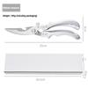 1Pieces Multi-functional Kitchen Scissors for Chopping Chicken Bones Stainless Steel Kitchen Scissors for Fish and Meat Cutting