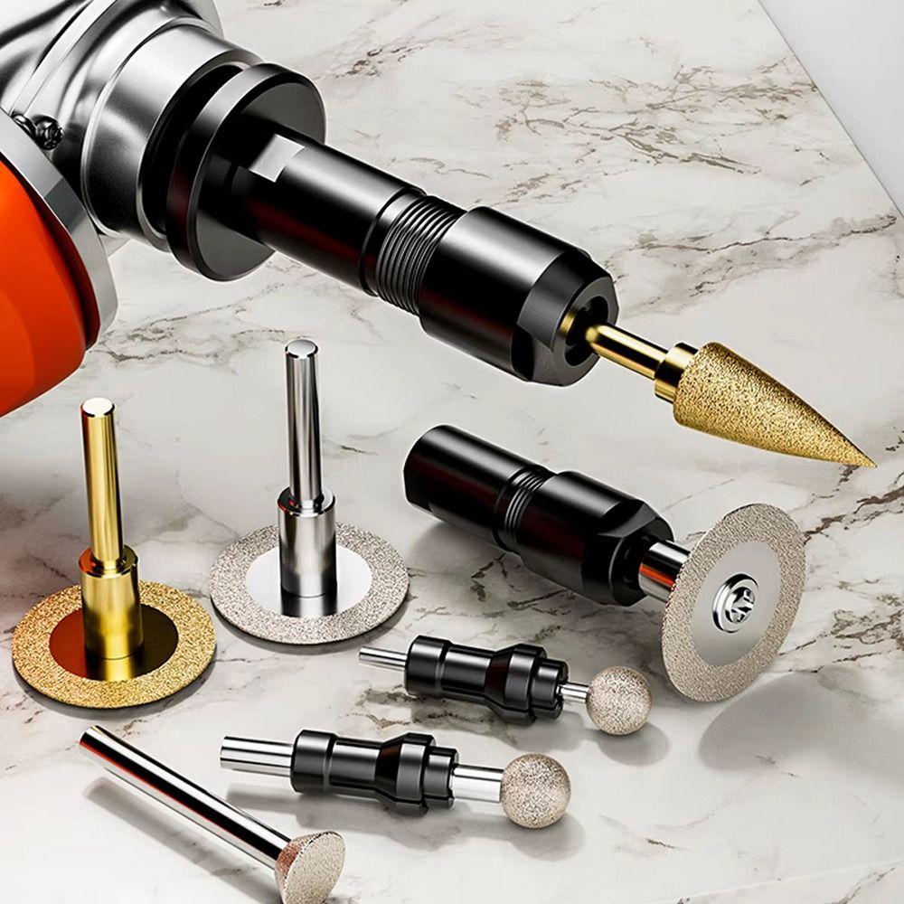 1Pcs To Straight Grinder Thread Converters Modified 6/3mm Adapter Chuck  For 100-type Angle Grinder