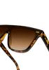 Dee Franklin Infinity Sunglasses, Carey/Gradient Brown, DFKSUN1526-0803