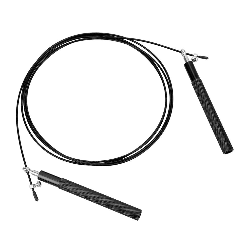Adult Aluminium Alloy Rope Jumprope Steel Wire Bearing Fitness Sport Equipmentblack чёрный
