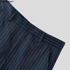 INCERUN Men Sets Lapel Neck Striped Belt Blazer Tops Trousers Long Pants Casual Suits