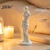 Resin Statue for Home Decor 3D Printed Minimalist Goddess Sculpture, Retro European Armless Statue, Classical Unique Creative Art Pieces Figurine