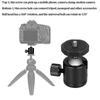 Tripod   Head Camera Mount Aluminium Alloy 360 degrees  Rotating   for Tripod SLR Camera