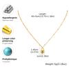 Vintage Heart Pendant Necklace Women Satellite Beads Chain Turquoise Love Necklace 18K Gold Plated Fashion Accessoreis