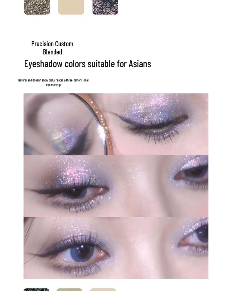 21-Color Cool Moon Tones Eyeshadow Palette: Matte, Pearlescent, Glitter Sparkle - High-End Feel, Affordable Makeup