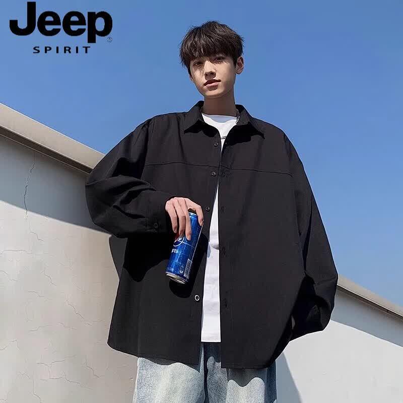 JEEP SPIRIT Men s Summer Ice Silk Long Sleeve Polo Shirt 3XL