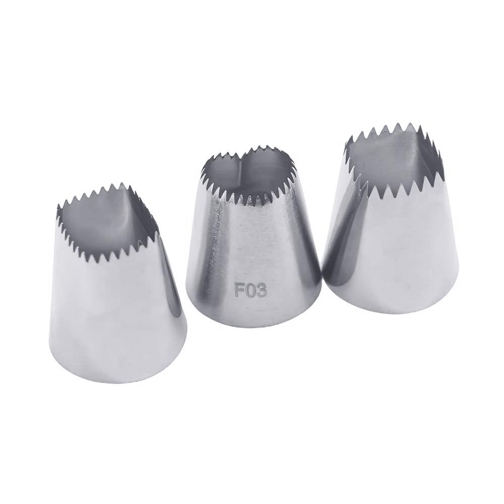 4pcs Square Pastry Nozzles Cake Design Cream Tips Pastry Icing Piping Nozzles Bico De Confeitar Fondant Cake Decorating Tools