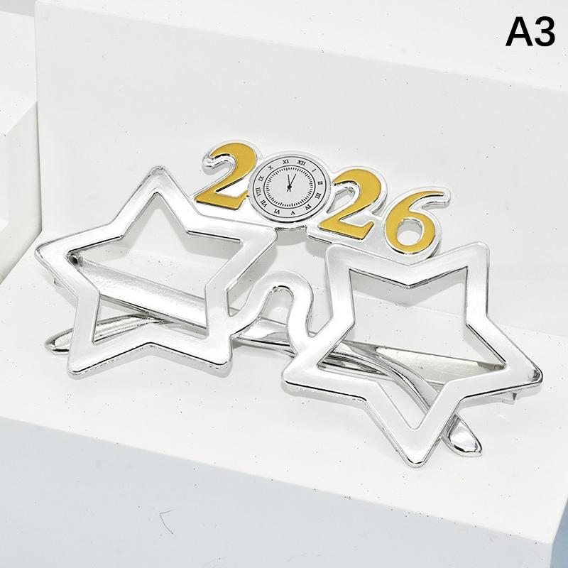 2026 Happy New Year Glasses Diamond Glitter  2026 Number Eyeglasses Sunglasses Cosplay Prop Xmas Party Decoration Funny Glasses