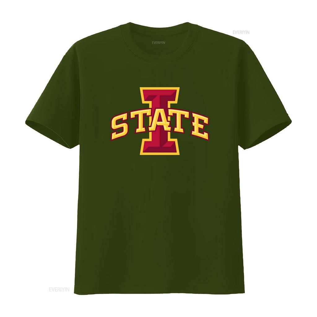 Iowa STATE Koszulka Softstyle Ubrania College'owe Duch Szkoły Fan Stylowy Design vintage Prana Góra Do Codziennego Noszenia z grafiką