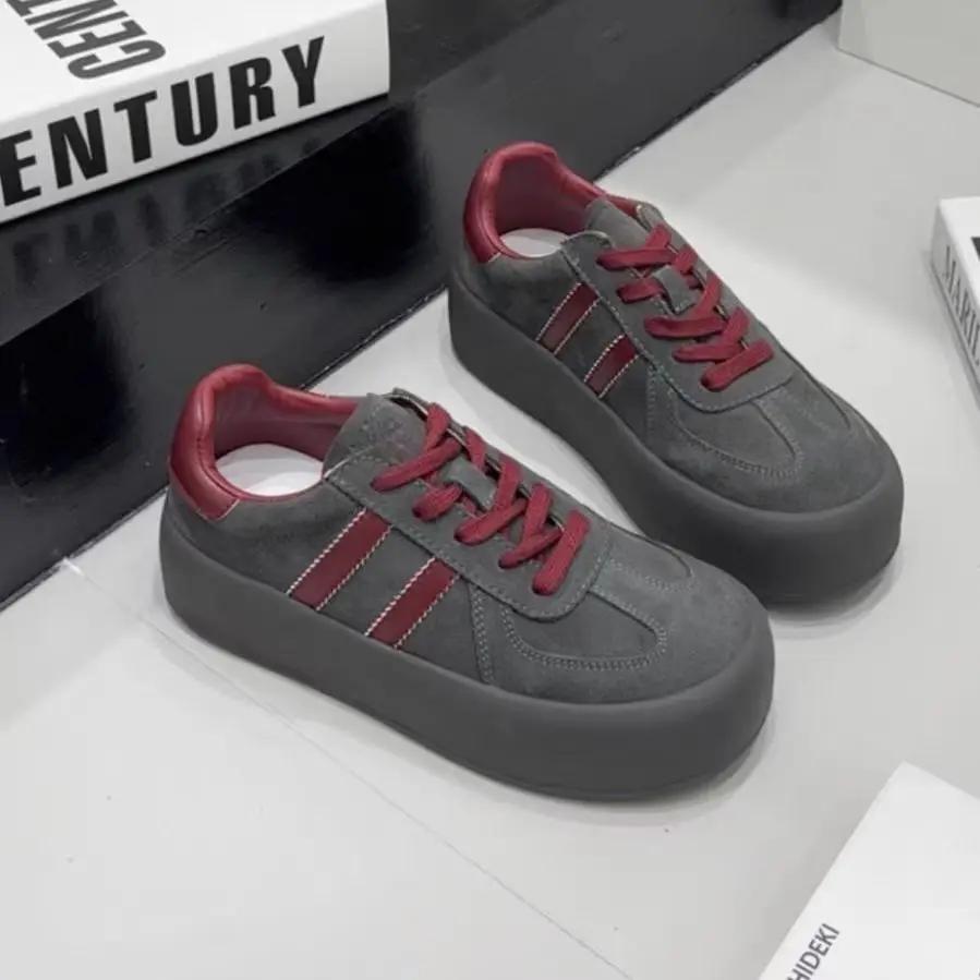 Neue Design Mode Casual Schuhe Outdoor Lace Up Sneakers für Frauen Weibliche Bequeme Vielseitige Sport Schuhe Vulkanisieren Schuhe