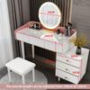 The Nordic Dresser Small Family Model Bedroom Contemporary Contracted with Lamp Light Decoration Lacquer That Bake Makeup Table