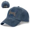 Black and Tan Dachshund Dog Lover Baseball Cap Denim Adjustable Casual Sun Hat for Men Women