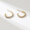 Simple Versatile Rhinestone Earrings Senior Sense Of Niche Design Temperament Earrings Female Luxury Shiny Earrings Jewelry