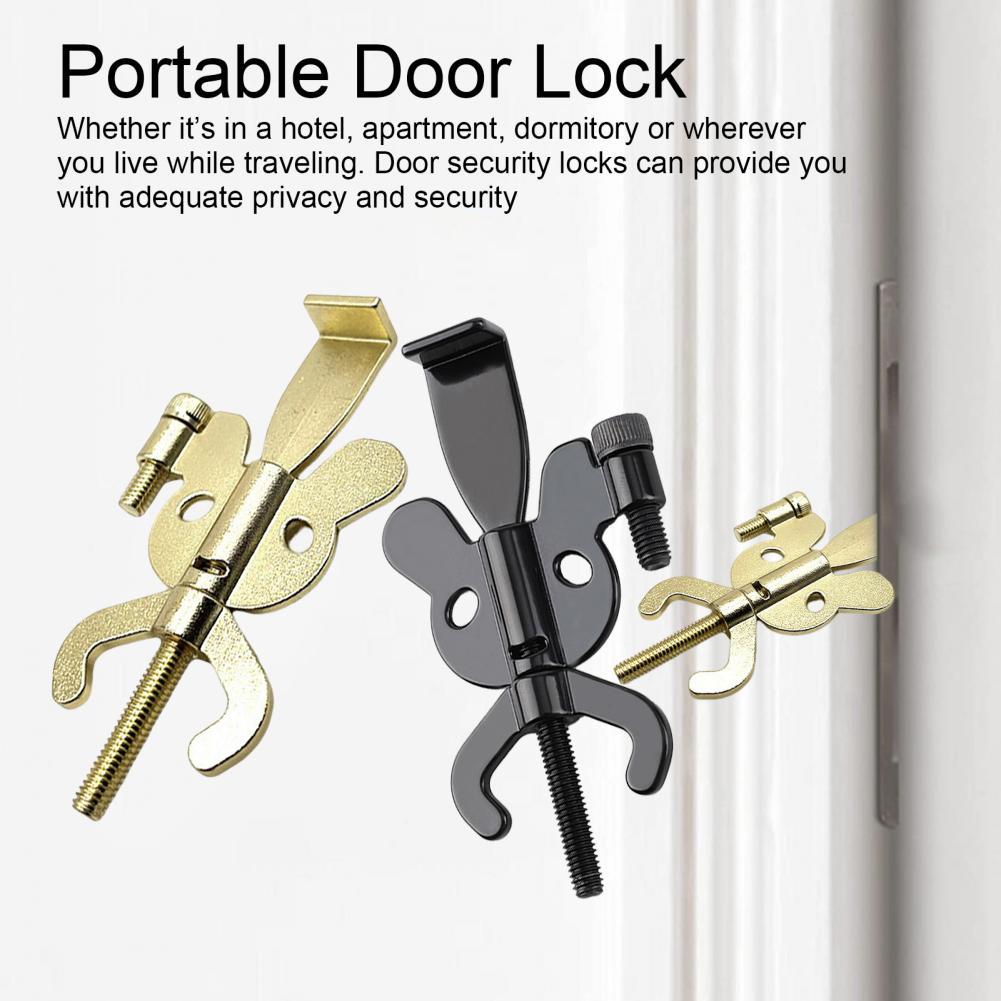 Zámek s motýlkovým designem Sebeobranný zámek Kompaktní a lehký Inovativní uzamykací mechanismus Inovativní design dveřního zámku