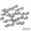 10-50 stk multidesign tibetanske sølv runde metallperler Håndverk Bønn Spacer Beads Passer DIY smykker armbånd