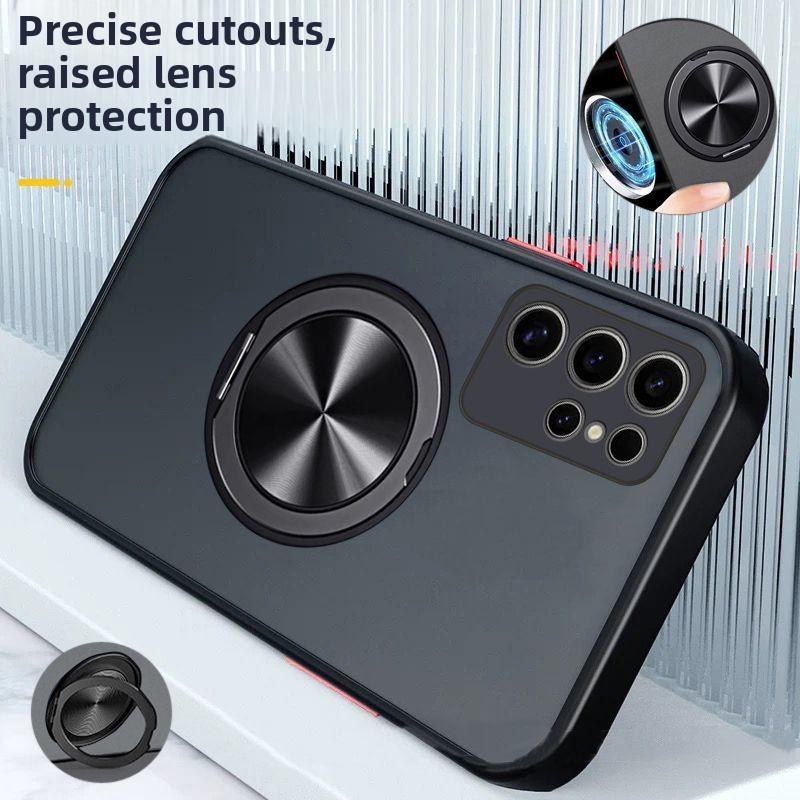 For Samsung Galaxy S26 Ultra Case Hard PC Ring Stand Magnetic Protective Back Cover For Samsung S26 S25 S24 S23 Plus Ultra Shell