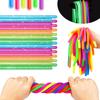 5pcs Simulated Elastic Decompression Noodles Stretchy String Fidgets Sensory Toys Strengthen Arms Stress Reliever Toys