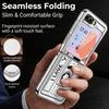 Vintage Camera Pattern Case For Samsung Z Flip 8 7 6 5 Hybrid 3in1 Leather Skin Plating Frame Hard Folding Phone Cover For Galaxy Z Flip8 Flip7 Flip6