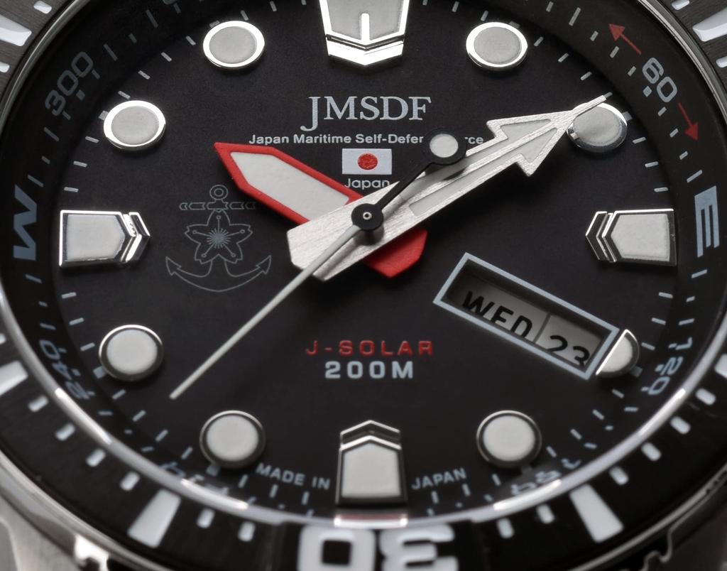 [KENTEX] Solar Day Date Watch, Maritime Self-Defense Force Model, 20 ATM Water Resistant, S803M-01 Men's, Silver