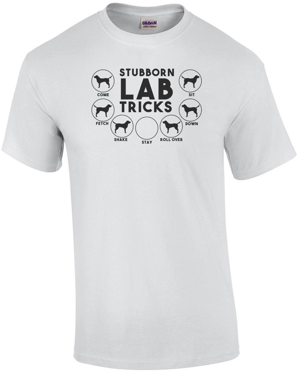 Stubborn Lab Tricks - Labrador T-Shirt M