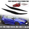1 Pair Car Front Headlight Lamp Eyebrow Head Light Cover Eyelid Trim for Ford Fiesta MK7 MK7.5 2013-2017