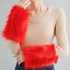 Keep Warm Arm Sleeves Warm Plush Arm Warmers Soft Winter Gloves  Winter