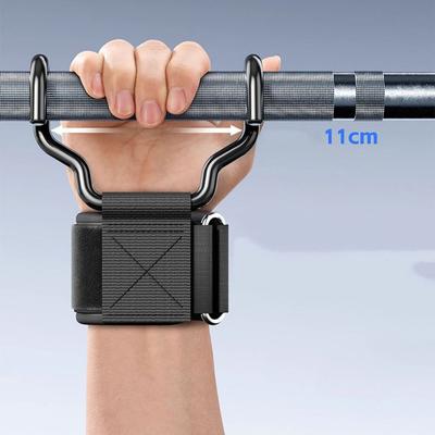 1 PC/Paar Antislip Gewichtheffen Grip Haak Pull-up Stalen Haak Grips Riem Krachttraining