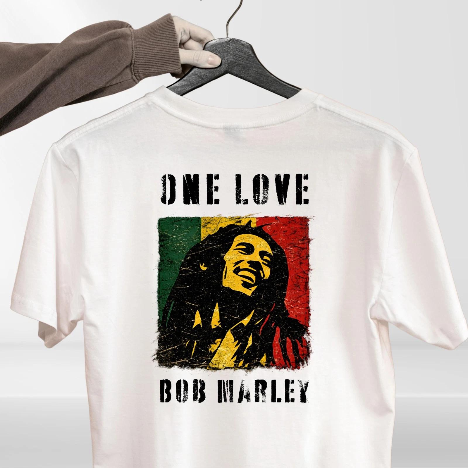 One Love Reggae Music T-Shirt Jamaican Pride Inspired Graphic Unisex Casual Tee XL