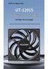 TEUCER 12015 15mm Leiser Schwarzer Desktop-PC-Lüfter mit Temperaturregelung
