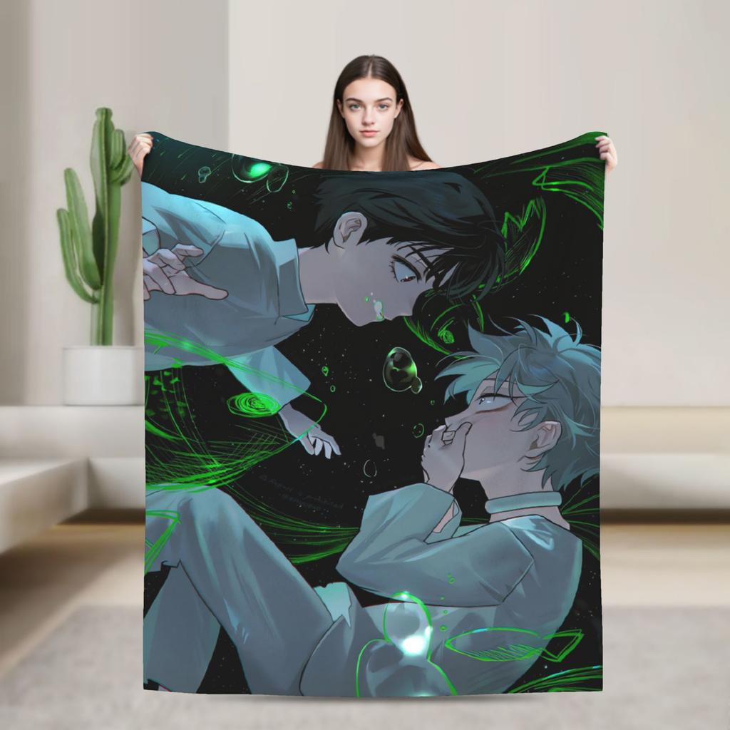 Super Soft Blanket Picnic Kawaii Chibi LUKA Hot Anime ALIEN STAGE Throw Blanket  Flannel Bedspread For Bedroom Sofa Bed Cover