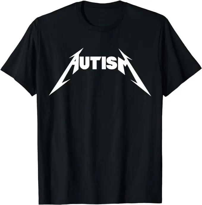 Funny Design Autism Skeleton Meme Metal Rock For Unisex Unisex TShirt