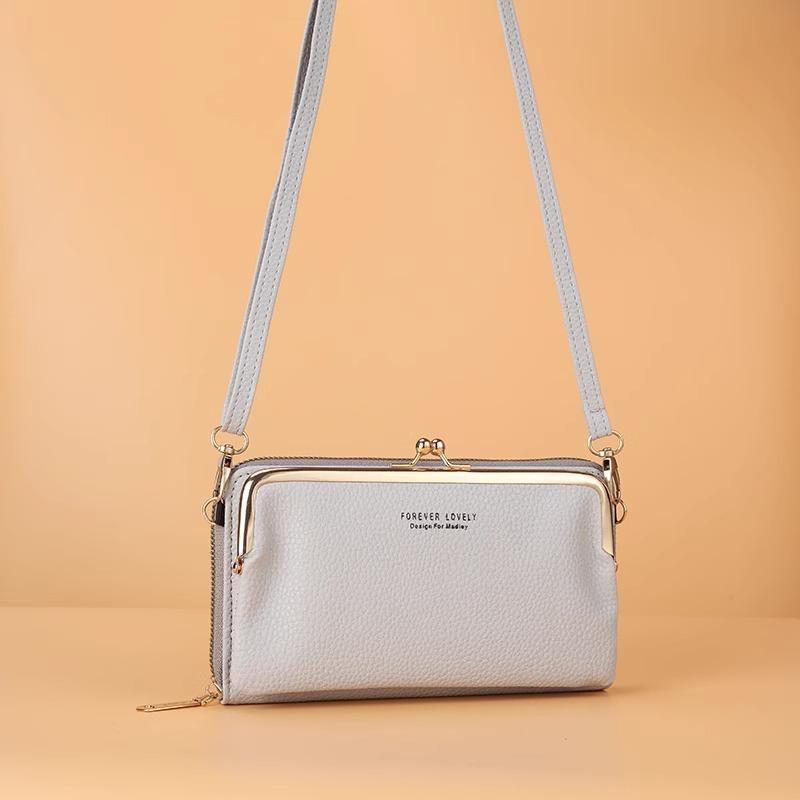 Women's Crossbody Bag Simple and Versatile Coin Purse Large-capacity Long Zipper Mobile Phone Bag Creative Single-shoulder Bag