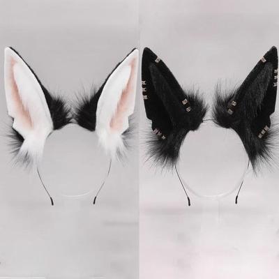 Animal Lolita Headband Furry Ears Hairband Simulated Animal Ear Hair Hoops  Halloween Party