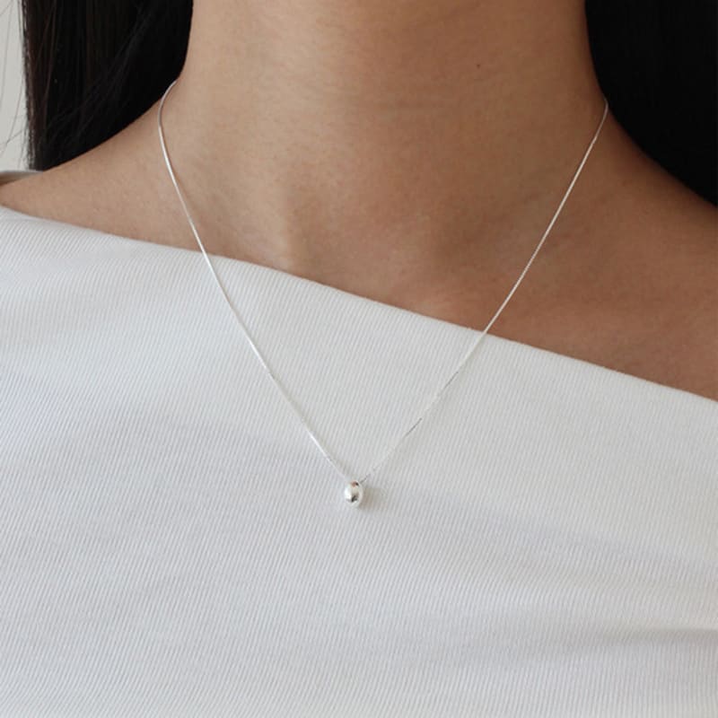 NORMALLEE [Silver 925] Egg Necklace