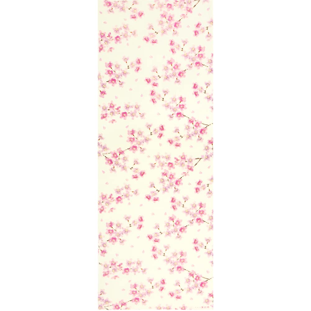 Hamamonyo Tenugui (Japanese hand towel) - Smiling Cherry Blossom - Off-white