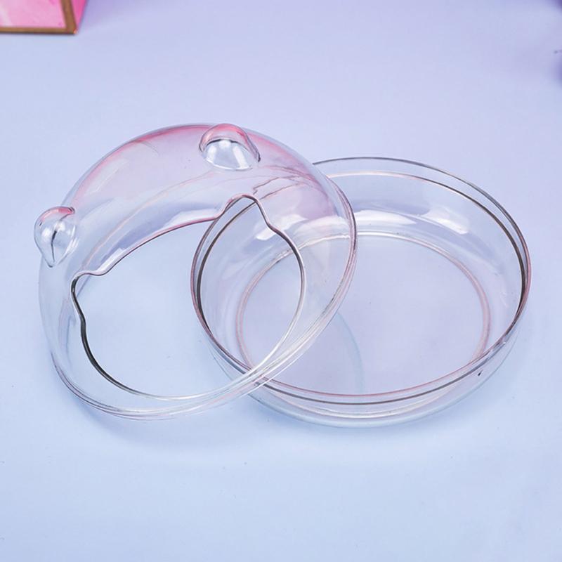 Hamster Sand Bathroom Durable Plastic Sand Bath Container Sand Box Transparent Bathing Sand Bowl for Young Squirrels