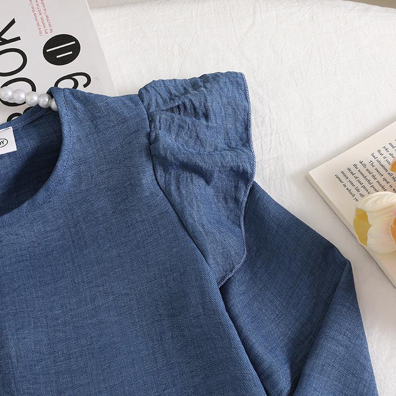 Rochie Fete Toamnă Nouă Stil Coreean Stil Occidental Dantelă Mânecă Lungă Dulce Fustă Flori Tridimensionale Rochie Prințesă