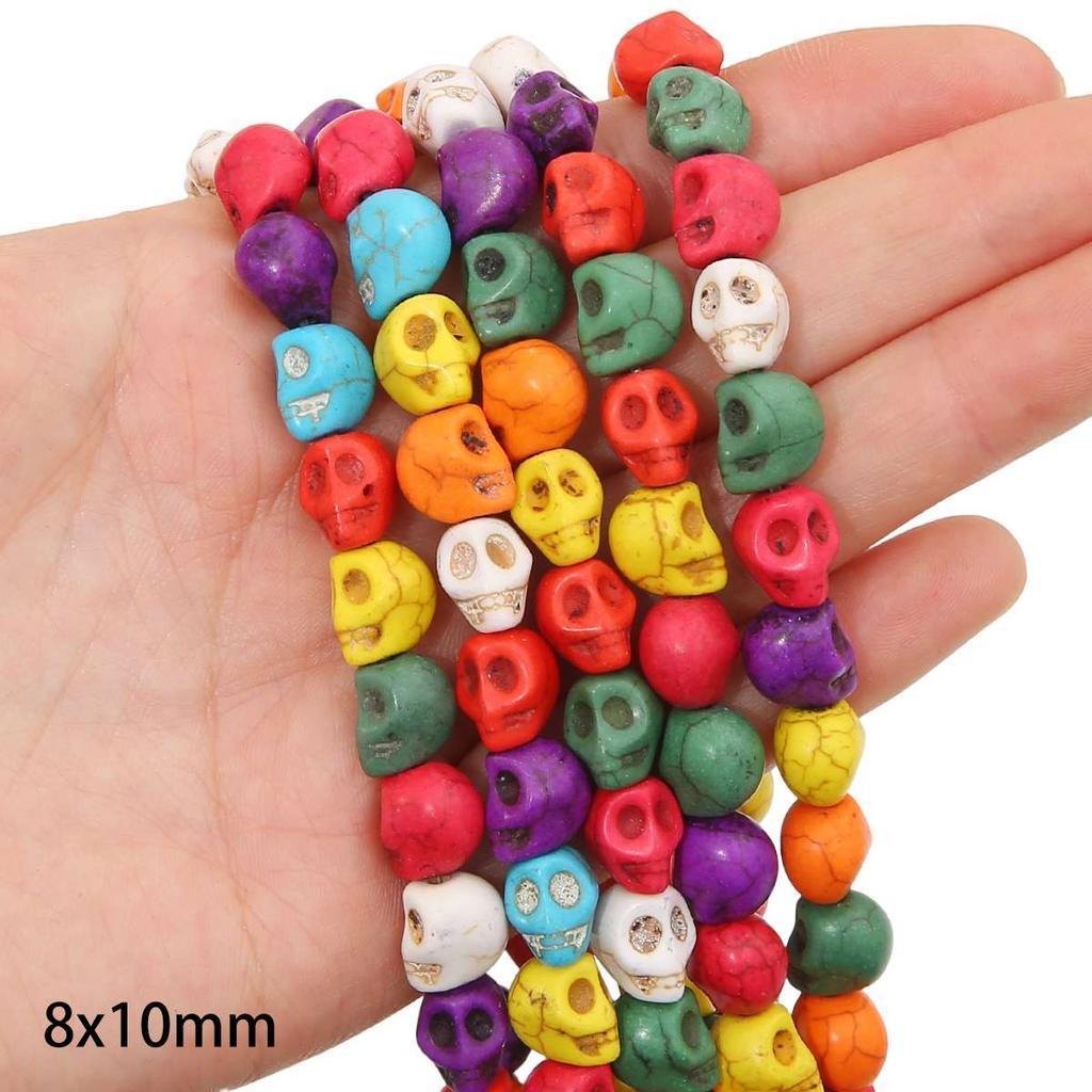 Synthetic Colour Turquoise Various Shapes of Colour Beads For Handmade Bracelet Necklace Keychain DIY Craft Jewelry Making Accessories
